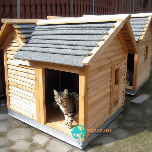 How can I ensure that my cat’s housing shed is secure and safe from predators?