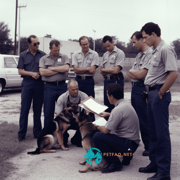 What is the cost of police dog training?