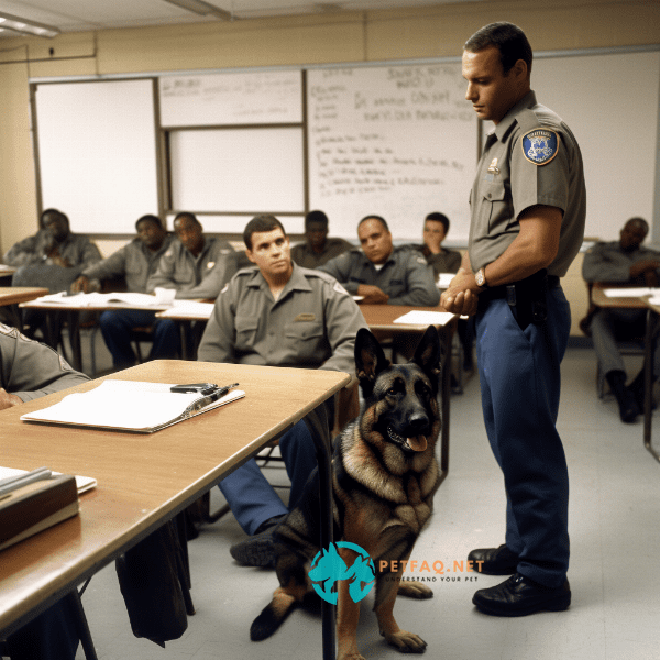What breeds of dogs are commonly used in police dog training?