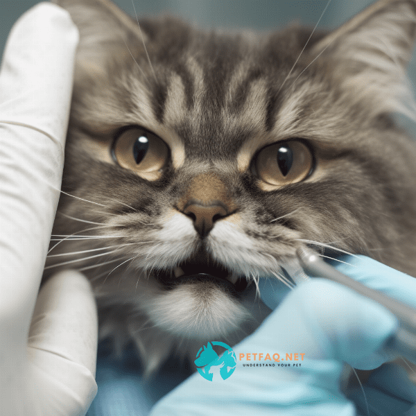Are there any risks associated with cleaning a cat’s teeth?